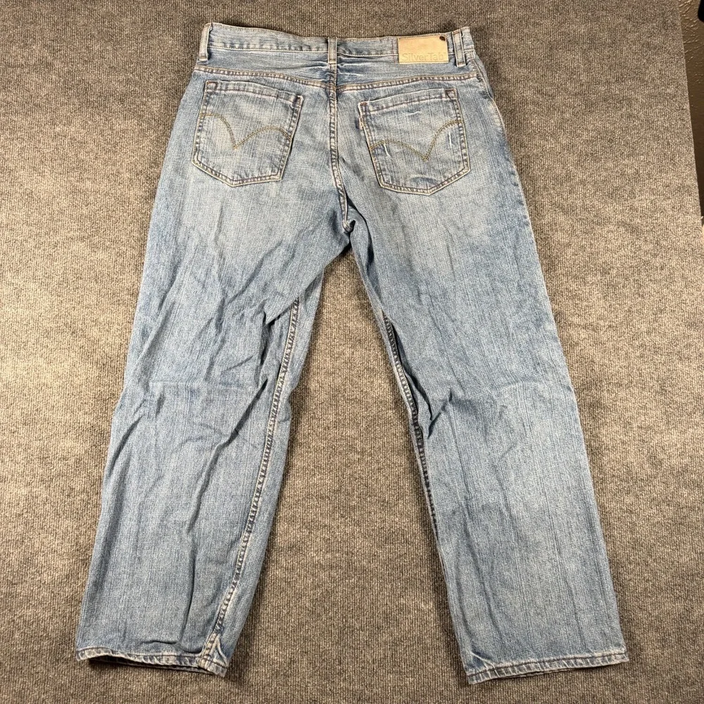 Vintage Levi's Silvertab Jeans Baggy Size 36x30 90s Y2K Distressed